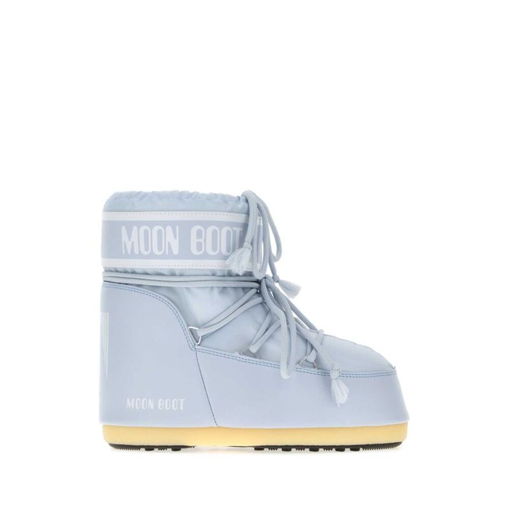 Moon Boot Unisex Pastel Light-Blue Nylon Icon Low Ankle Boots